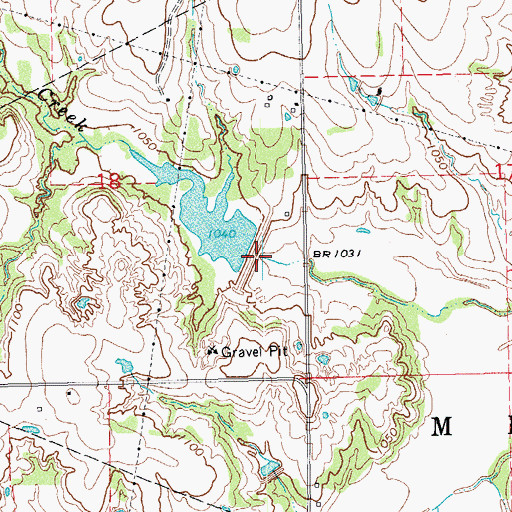 Topographic Map of Sandy Creek Site 16 Dam, OK