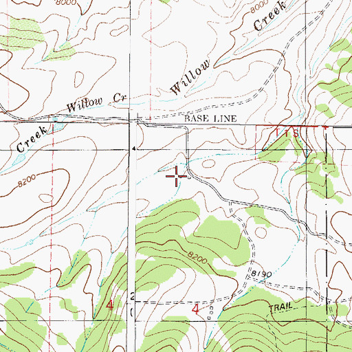 Topographic Map of Hermosa School, CO