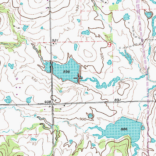 Topographic Map of Big Wewoka Creek Site 7 Dam, OK
