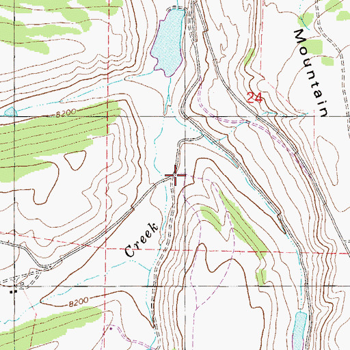 Topographic Map of Willow View School, CO