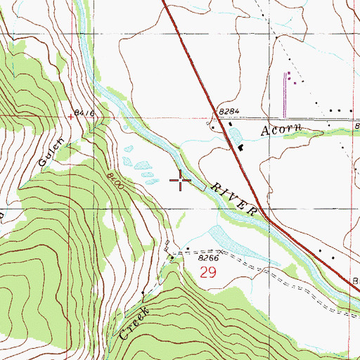 Topographic Map of Harrigan Creek, CO