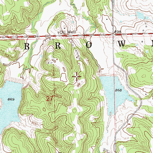 Topographic Map of Big Wewoka Creek Site 21 Dam, OK