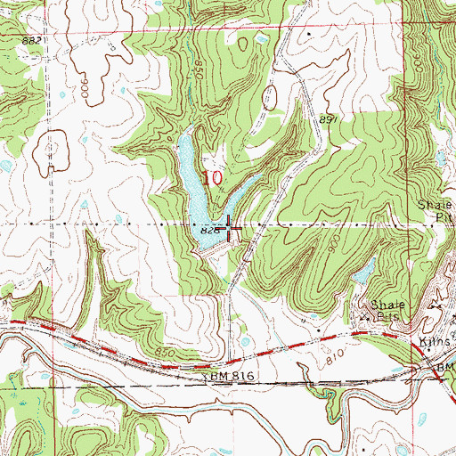 Topographic Map of Big Wewoka Creek Site 18 Dam, OK