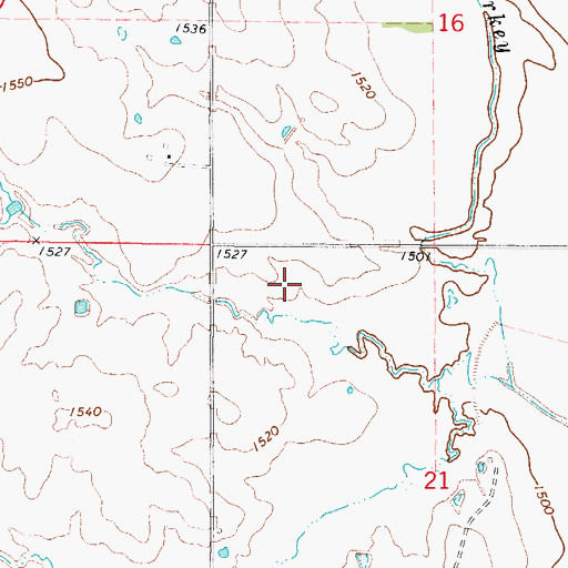 Topographic Map of Tri-County Turkey Creek Site 6 Dam, OK