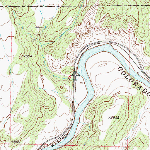 Topographic Map of Elk Creek, CO