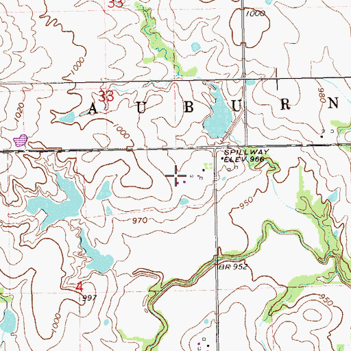 Topographic Map of Longbranch Site 5a Reservoir, OK