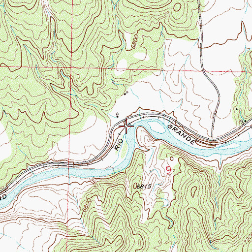 Topographic Map of Tepee Creek, CO