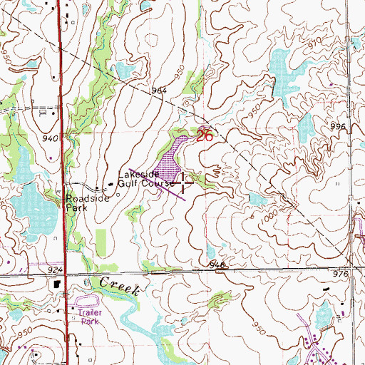 Topographic Map of Stillwater Creek Site 24 Dam, OK