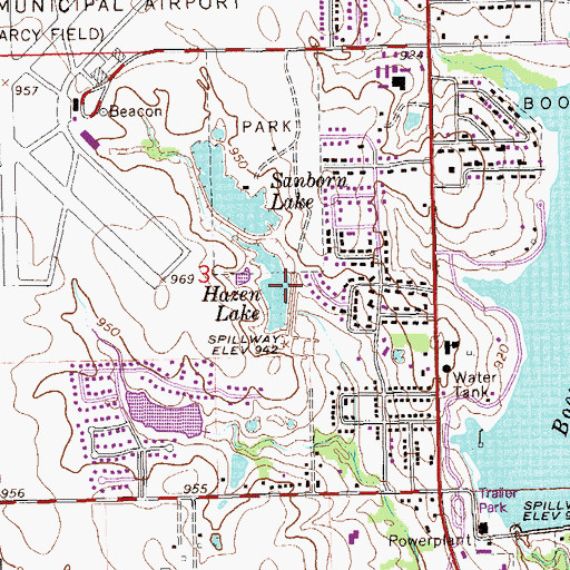 Topographic Map of Stillwater Creek Site 28 Dam, OK