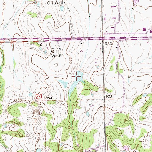 Topographic Map of Stillwater Creek Site 48 Reservoir, OK