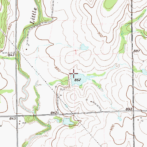 Topographic Map of Stillwater Creek Site 3 Dam, OK
