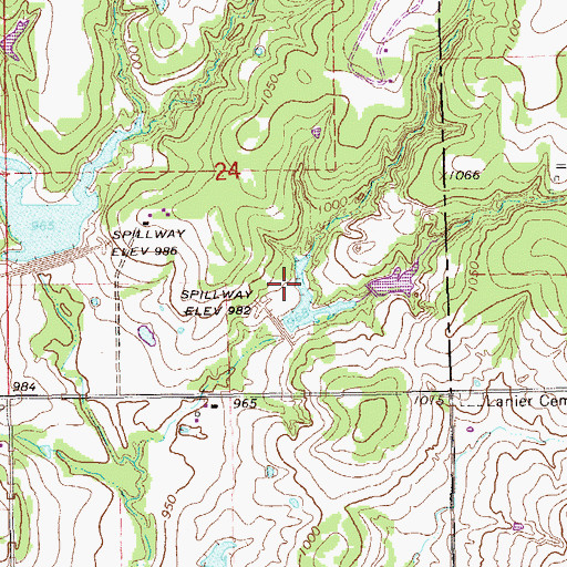 Topographic Map of Stillwater Creek Site 38 Dam, OK