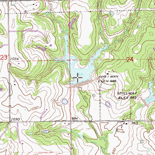 Topographic Map of Stillwater Creek Site 39 Dam, OK