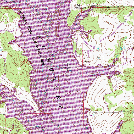 Topographic Map of Stillwater Creek Site 40 Dam, OK