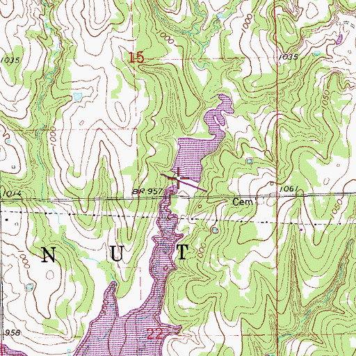 Topographic Map of Stillwater Creek Site 41 Dam, OK