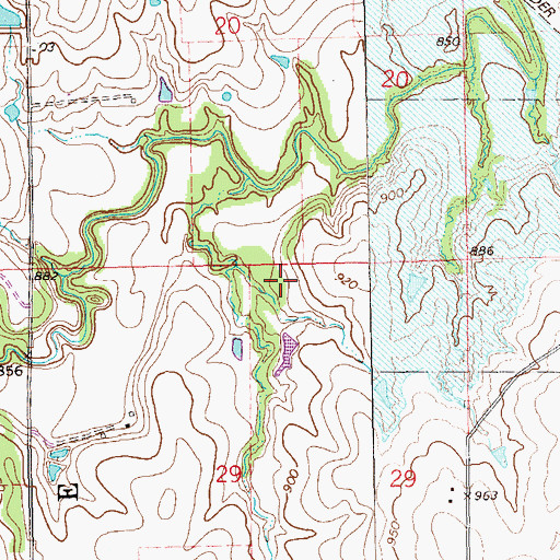 Topographic Map of Longbranch Site 7a Dam, OK