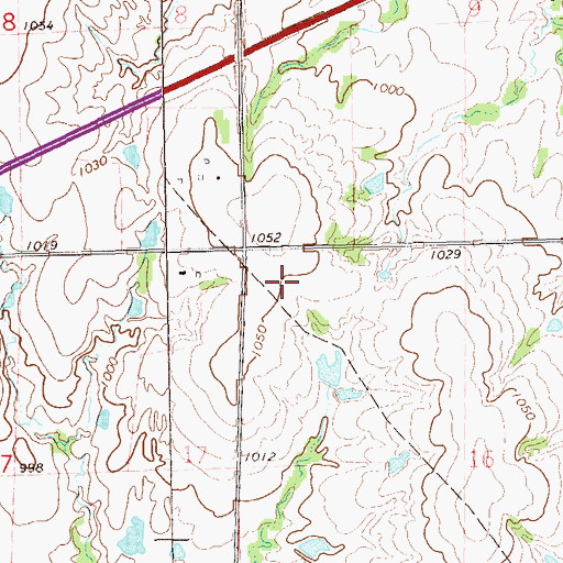 Topographic Map of Longbranch Site 1 Dam, OK