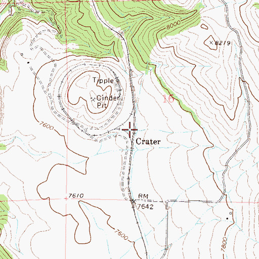 Topographic Map of Crater, CO
