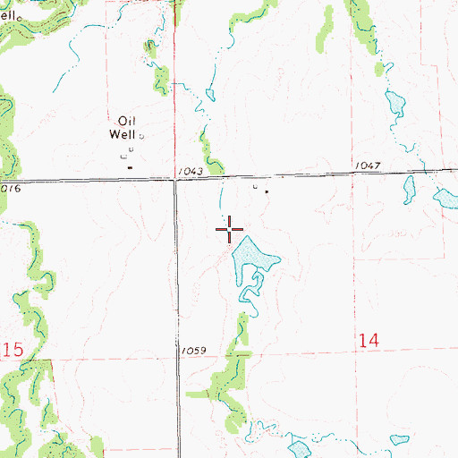 Topographic Map of Upper Black Bear Creek Site 56 Dam, OK