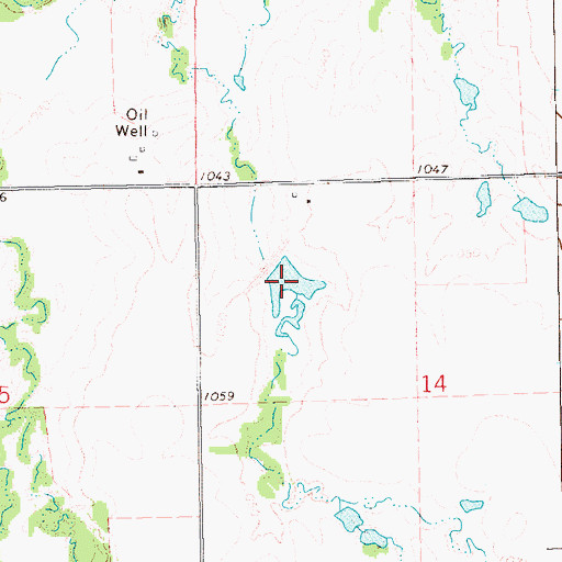 Topographic Map of Upper Black Bear Creek Site 56 Reservoir, OK