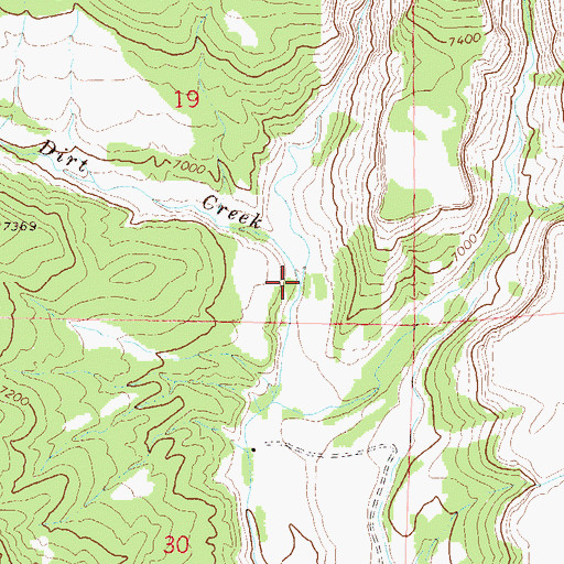 Topographic Map of Egeria Creek, CO