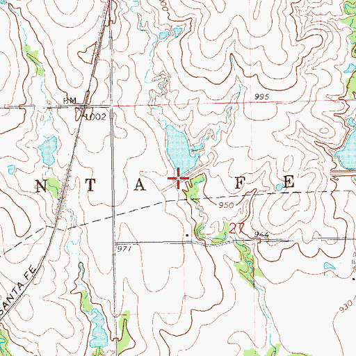 Topographic Map of Upper Black Bear Creek Site 12 Dam, OK
