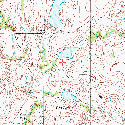 Topographic Map of Quartermaster Site 23 Dam, OK