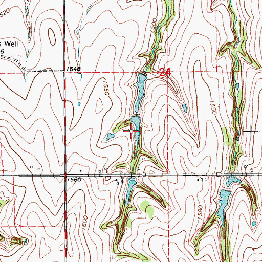 Topographic Map of Headrick 1 Dam, OK