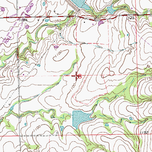 Topographic Map of Rock Creek Site 15 Reservoir, OK