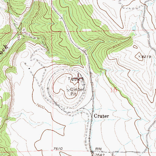Topographic Map of Tipple, CO