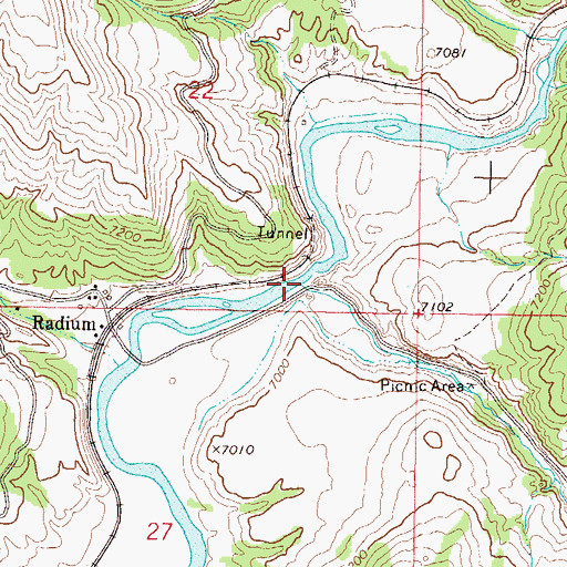 Topographic Map of Sheephorn Creek, CO