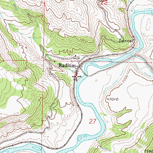 Topographic Map of Sheep Creek, CO