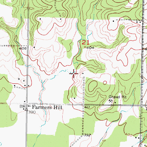Topographic Map of Whitegrass-Waterhole Creeks Site 3 Dam, OK