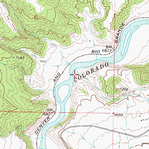 Topographic Map of McPhee Gulch, CO