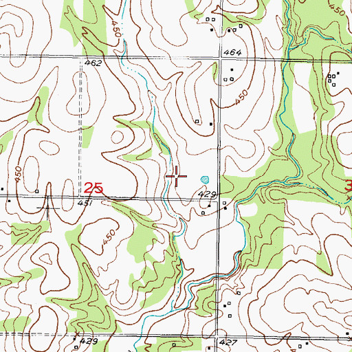 Topographic Map of Whitegrass-Waterhole Creeks Site 7 Dam, OK