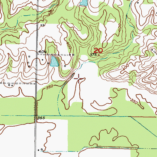 Topographic Map of Waterfall-Gilford Creeks Site 6 Dam, OK