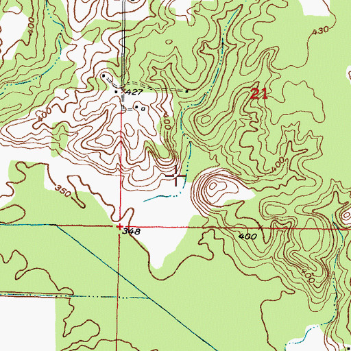Topographic Map of Waterfall-Gilford Creeks Site 7 Dam, OK