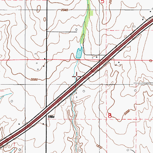 Topographic Map of Timber Creek Site 2 Dam, OK