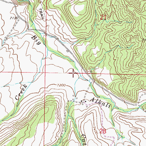 Topographic Map of Norman Creek, CO