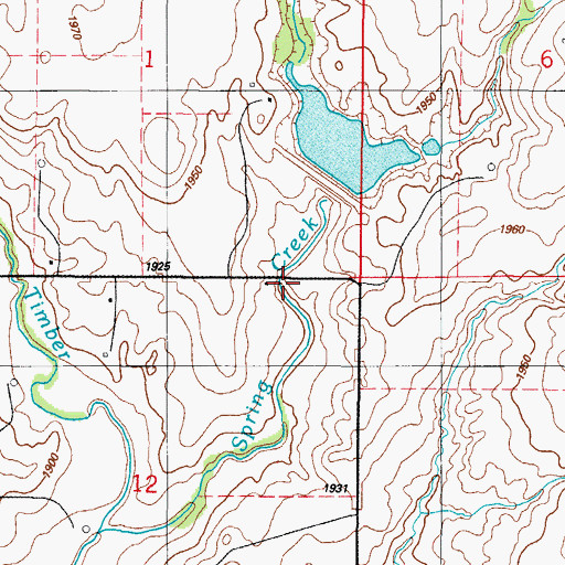 Topographic Map of Timber Creek Site 3 Reservoir, OK