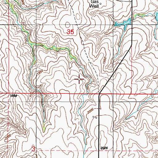 Topographic Map of Whiteshield Creek Site 1 Dam, OK
