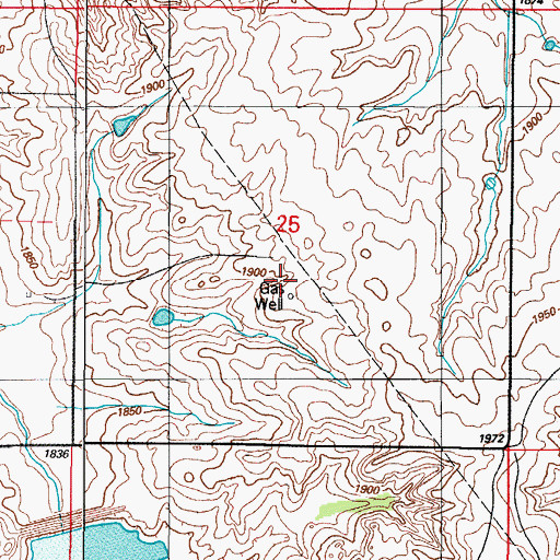 Topographic Map of Sandstone Creek Site 5 Dam, OK