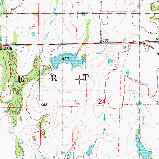 Topographic Map of Oknoname 013002 Dam, OK