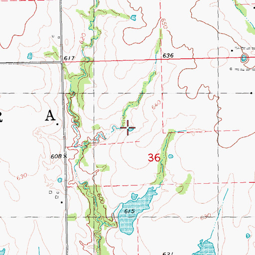 Topographic Map of Roberts Lake Number 1, OK