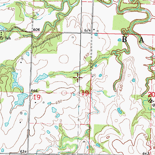 Topographic Map of Sallisaw Creek Site 24 Dam, OK