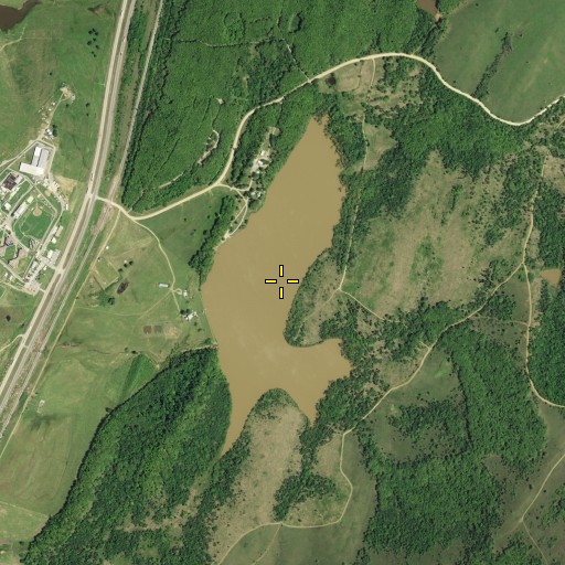 Aerial/Satellite Image of Bluestem Lake, OK