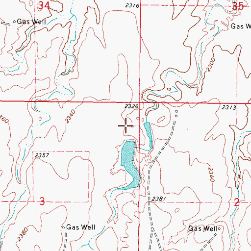 Topographic Map of Barby Number 5 Dam, OK