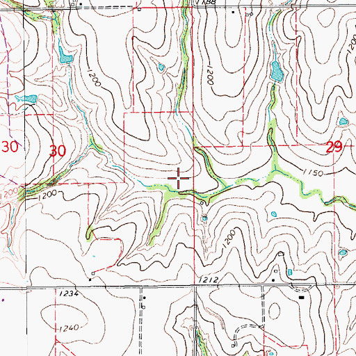 Topographic Map of Bitter Creek Site 2 Dam, OK