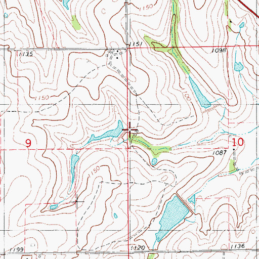 Topographic Map of Roaring Creek Site S-1 Reservoir, OK