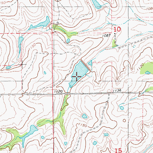 Topographic Map of Roaring Creek Site S-2 Reservoir, OK